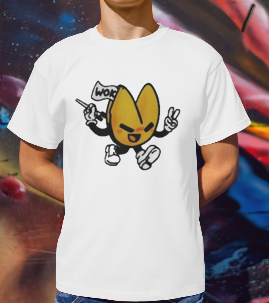 Retrokid Wok It’s Woks Inside That Counts Fortune Cookie Character T-Shirt
