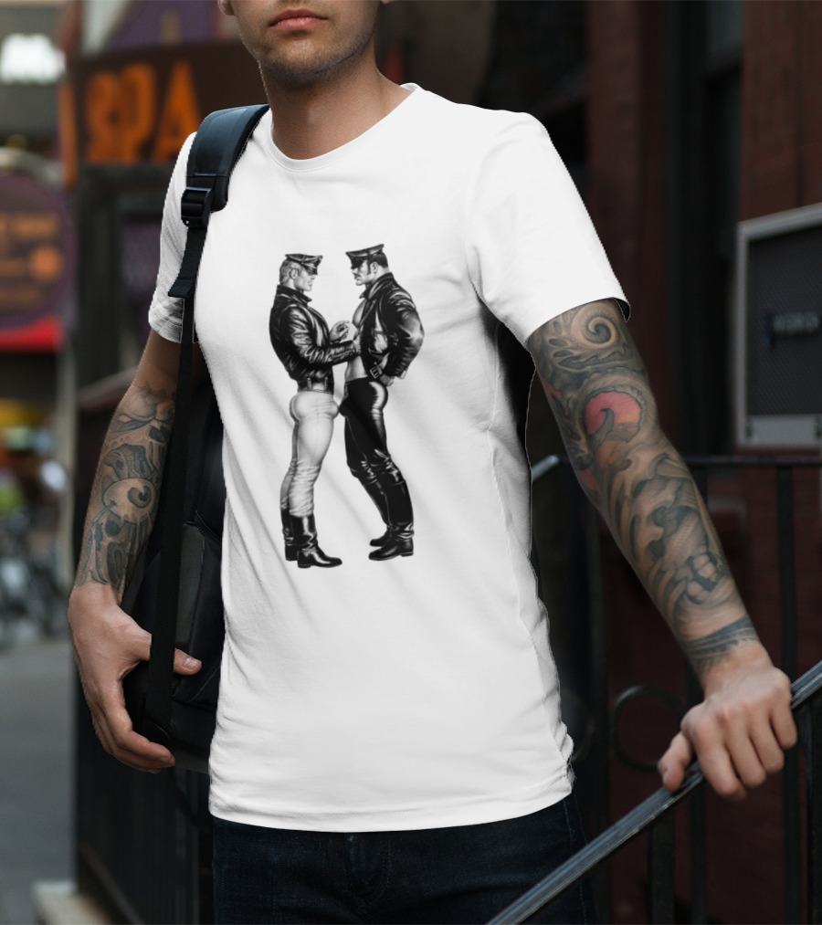 Russell Tovey Tom Of Finland Leather Uniform T-Shirt