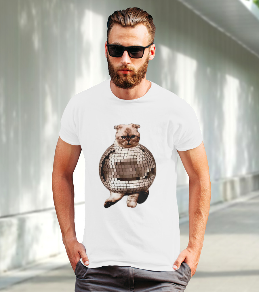 Taylor Swift Mirrorball Disco Cat T-Shirt