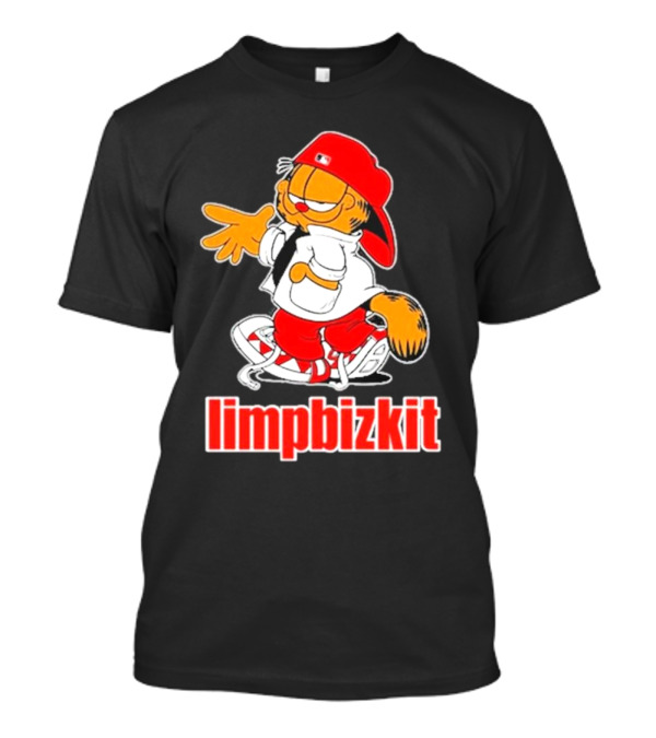 Limpbizkit Garfield Parody Red Outfit Cap And Sneakers T-Shirt