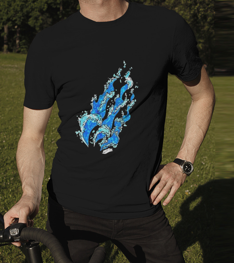 Fire Wave Blue Flame T-Shirt