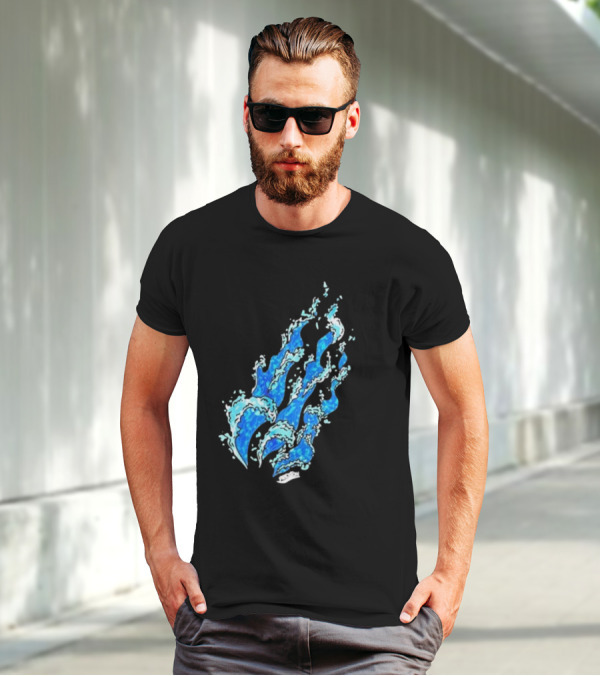 Fire Wave Blue Flame T-Shirt