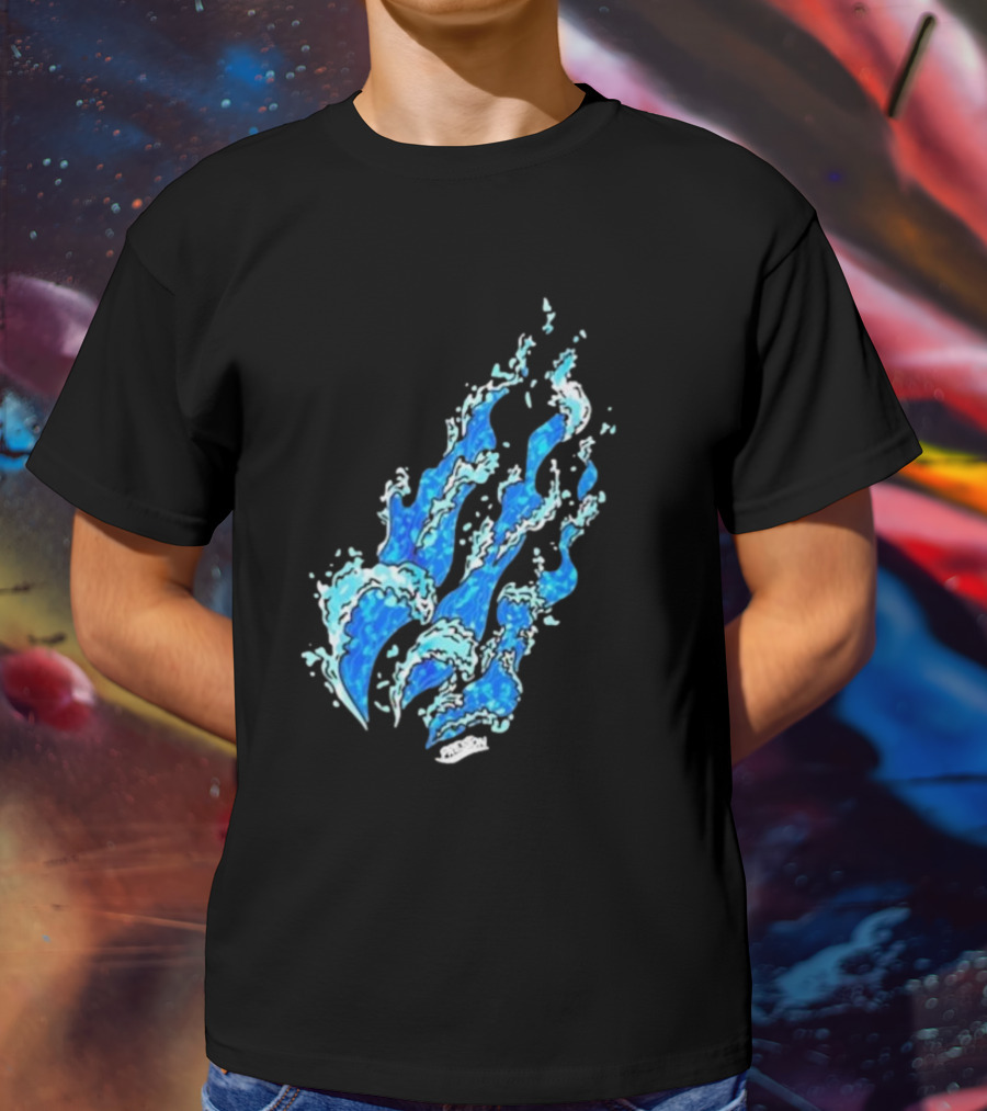 Fire Wave Blue Flame T-Shirt