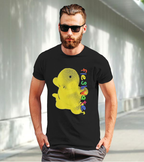Fleshwater Colorful Text Yellow Ducky T-Shirt
