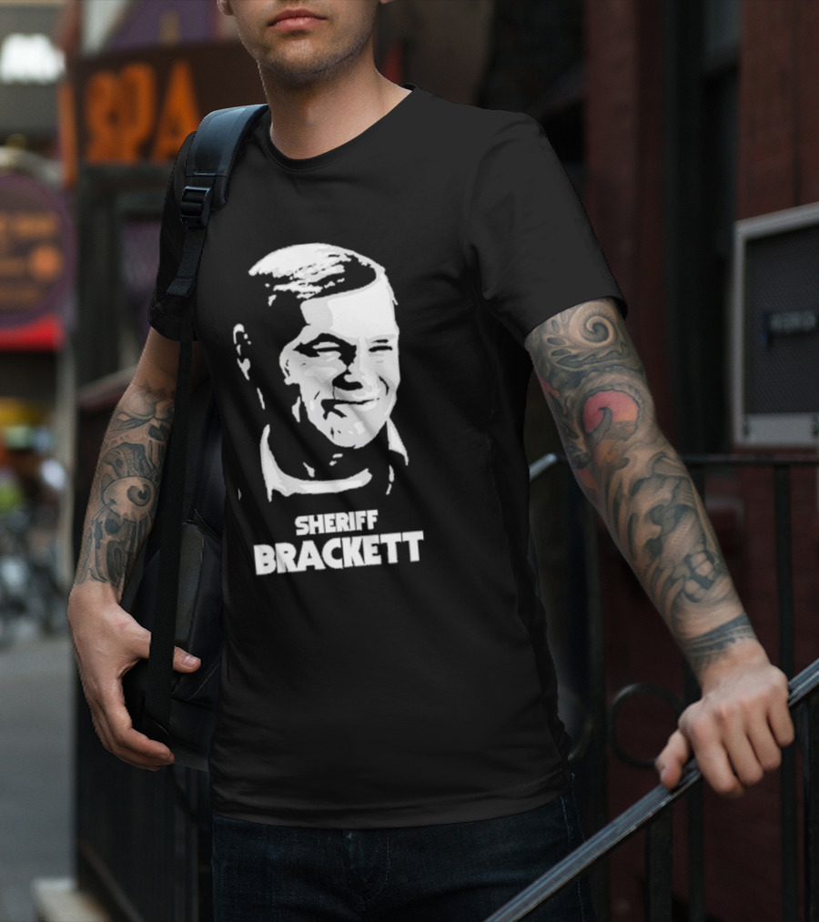 Sheriff Brackett Fright Rags Monochrome T-Shirt