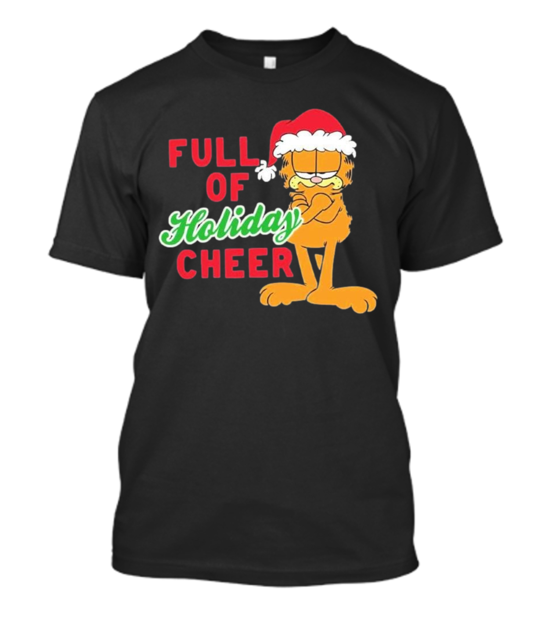 Garfield Full Of Holiday Cheer Ripple Junction T-Shirt