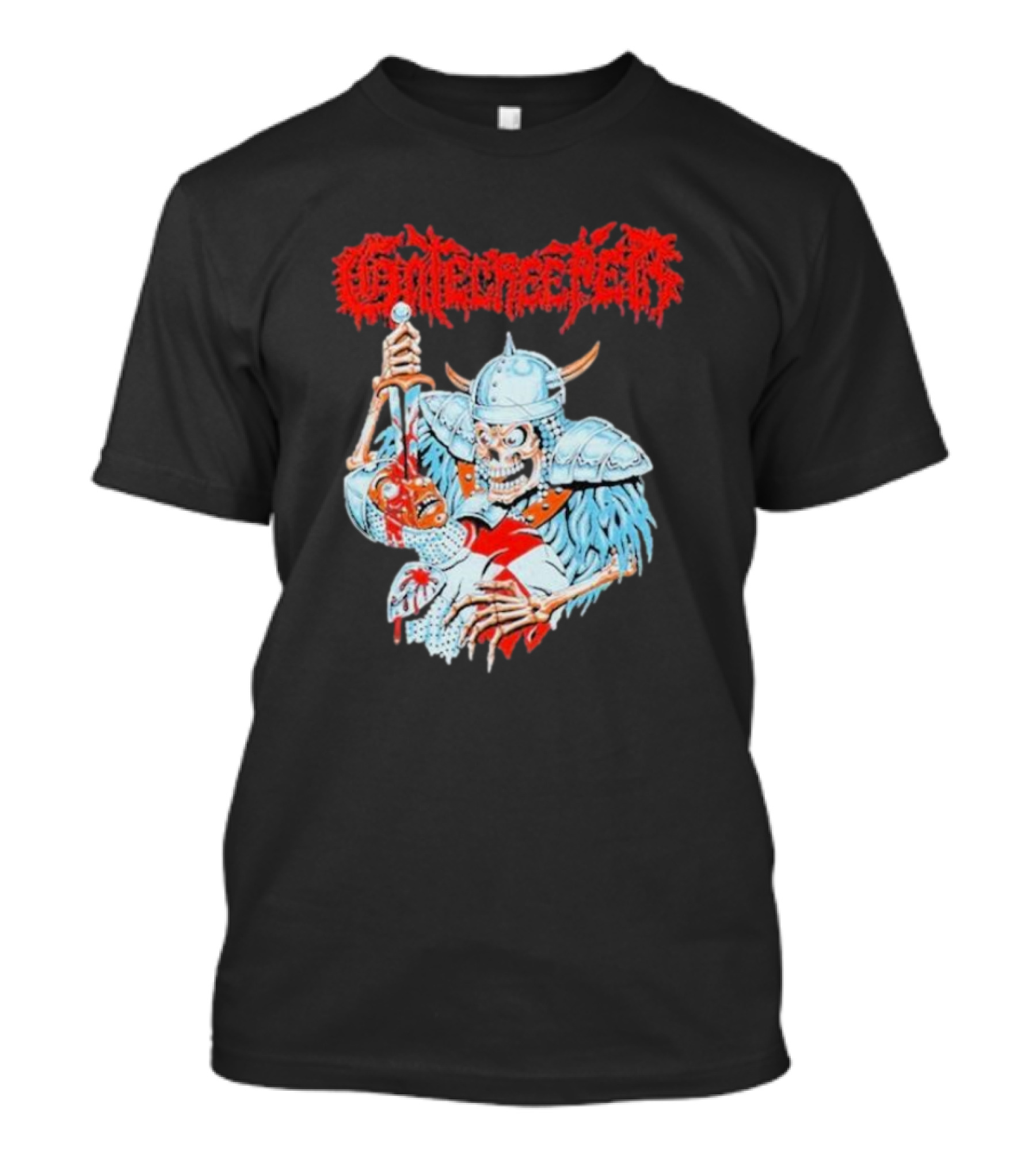 Gatecreeper Skeleton Warrior Stabbing T-Shirt