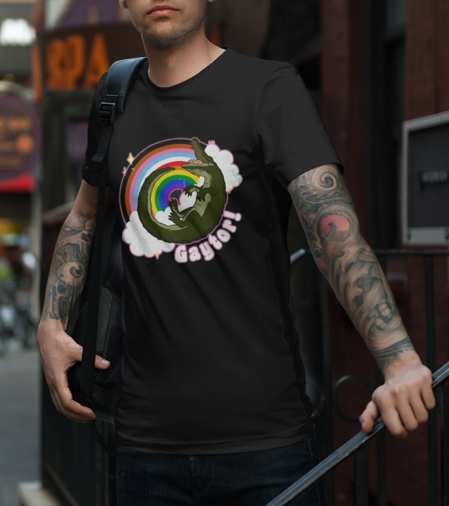 Gators Daily Gaytor Rainbow Clouds T-Shirt