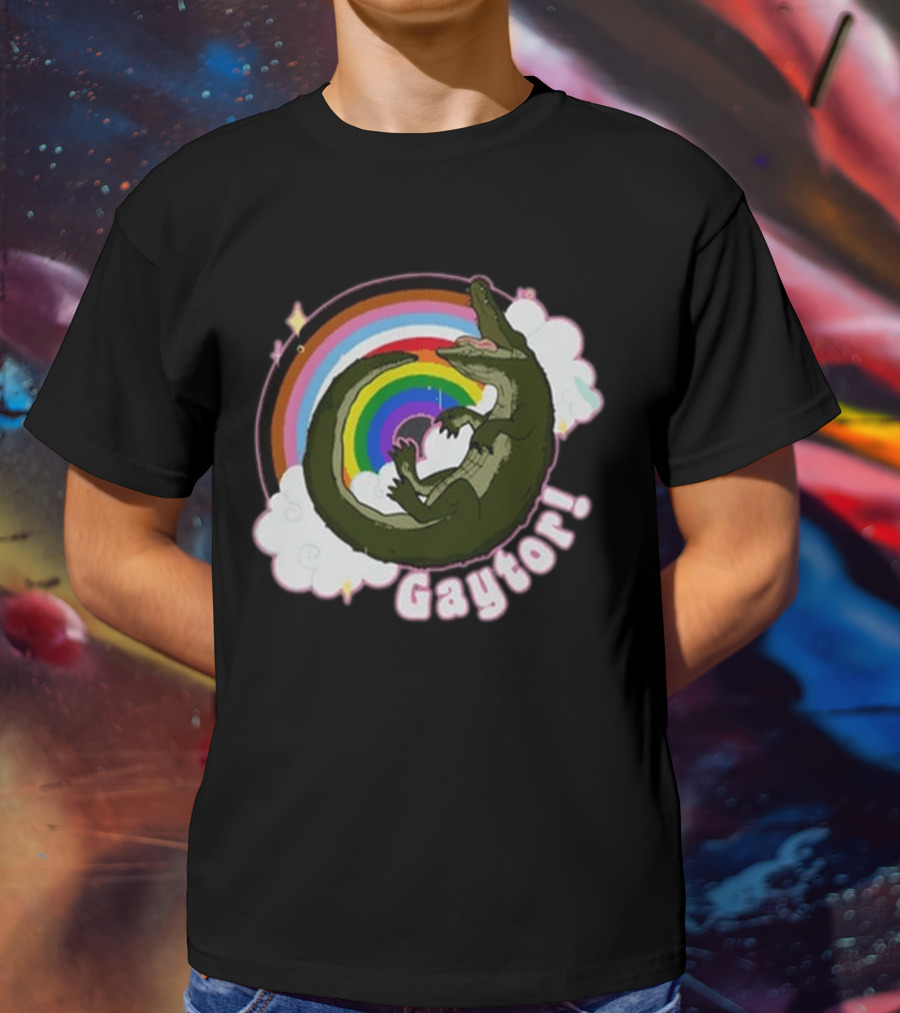 Gators Daily Gaytor Rainbow Clouds T-Shirt
