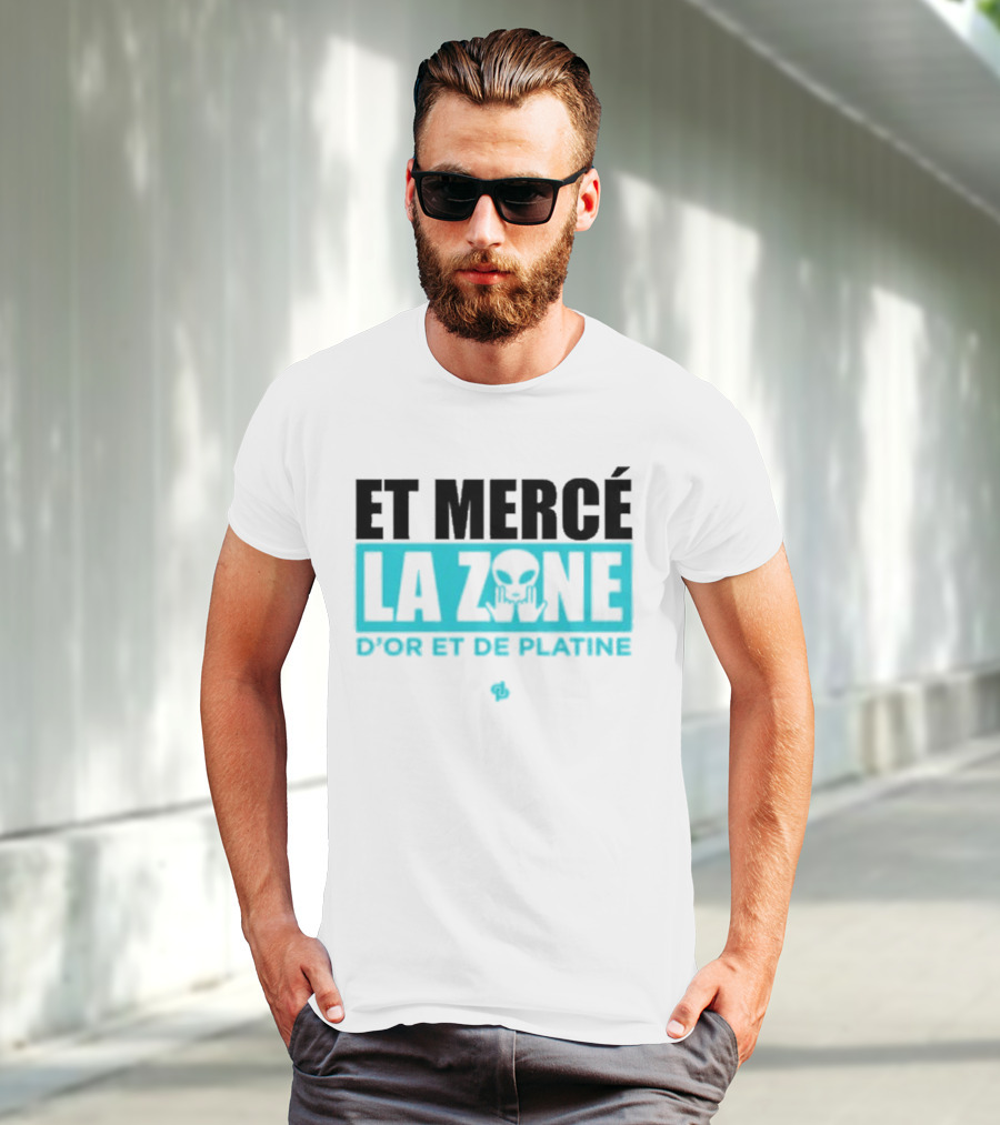 Et Mercé La Zone D'or Et De Platine Alien T-Shirt