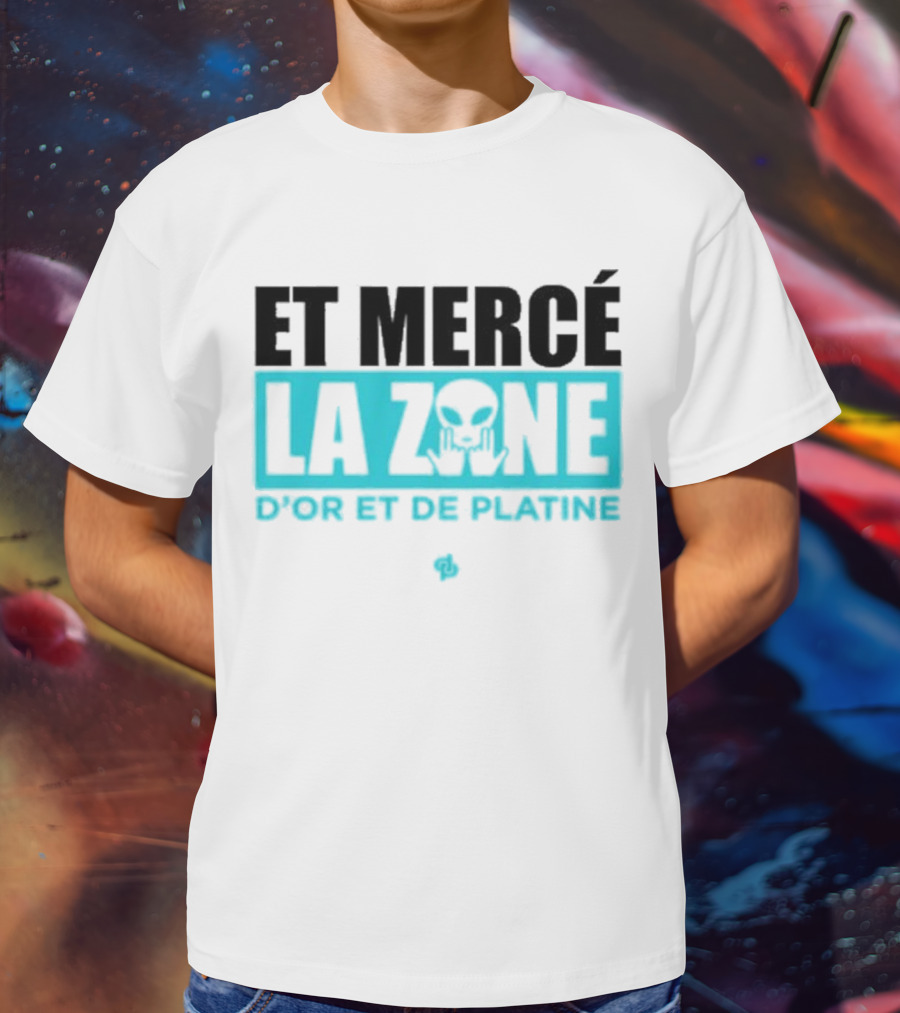 Et Mercé La Zone D'or Et De Platine Alien T-Shirt
