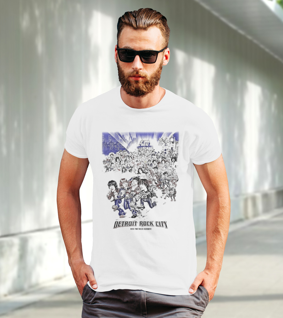 Kiss Band August 13 1999 Detroit Rock City Kiss The Rules Goodbye T-Shirt