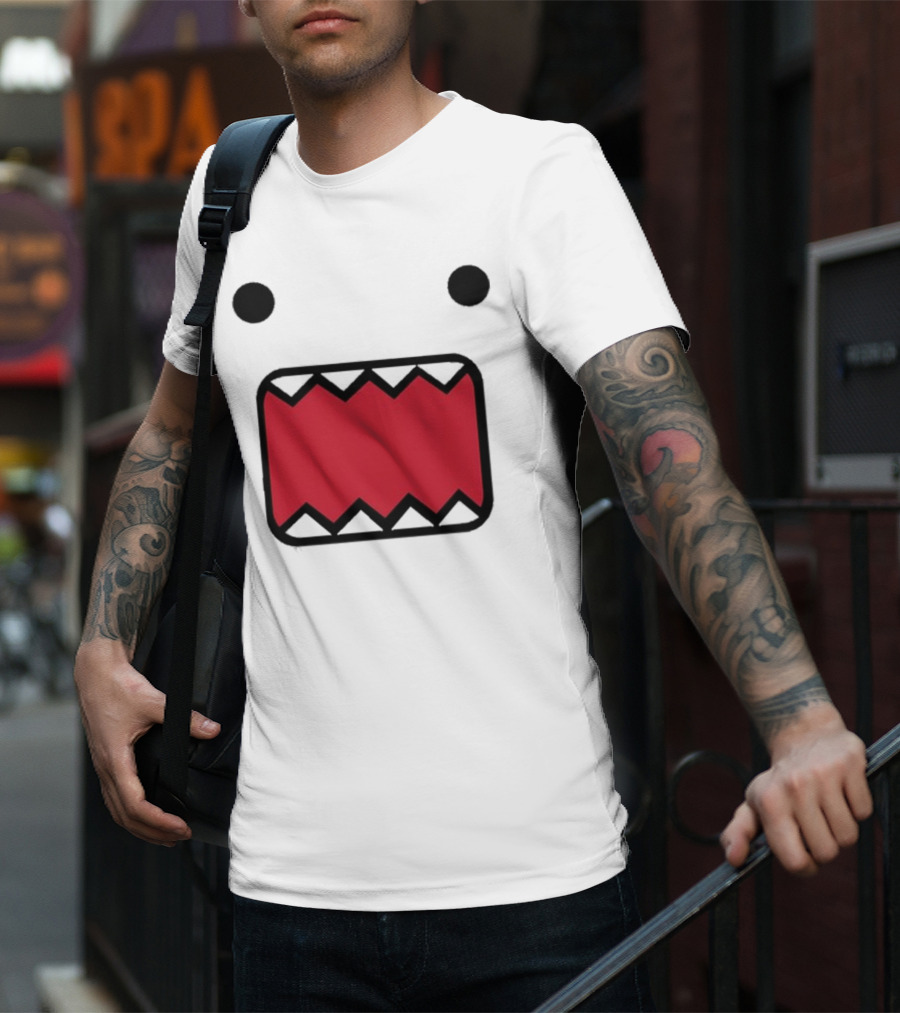 Mamono World Nostalgia Domo Kun Face T-Shirt