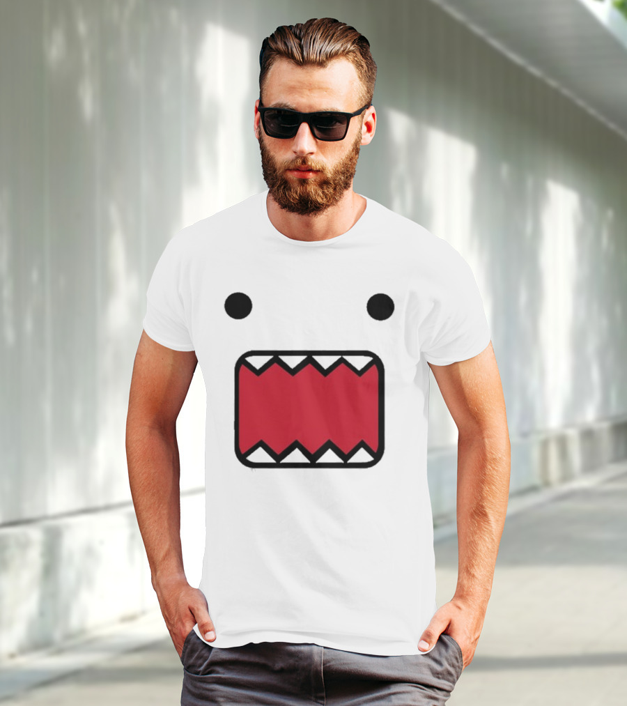 Mamono World Nostalgia Domo Kun Face T-Shirt