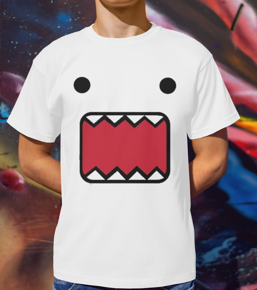Mamono World Nostalgia Domo Kun Face T-Shirt