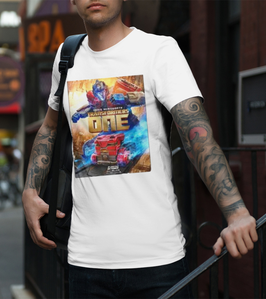 Chris Hemsworth Transformers One Robots Not In Disguise Merchandise T-Shirt