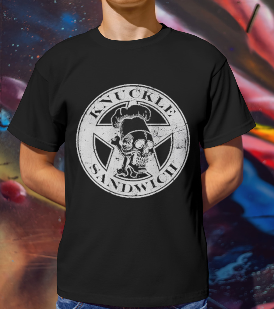 Guy Fieri Knuckle Sandwich Skull T-Shirt