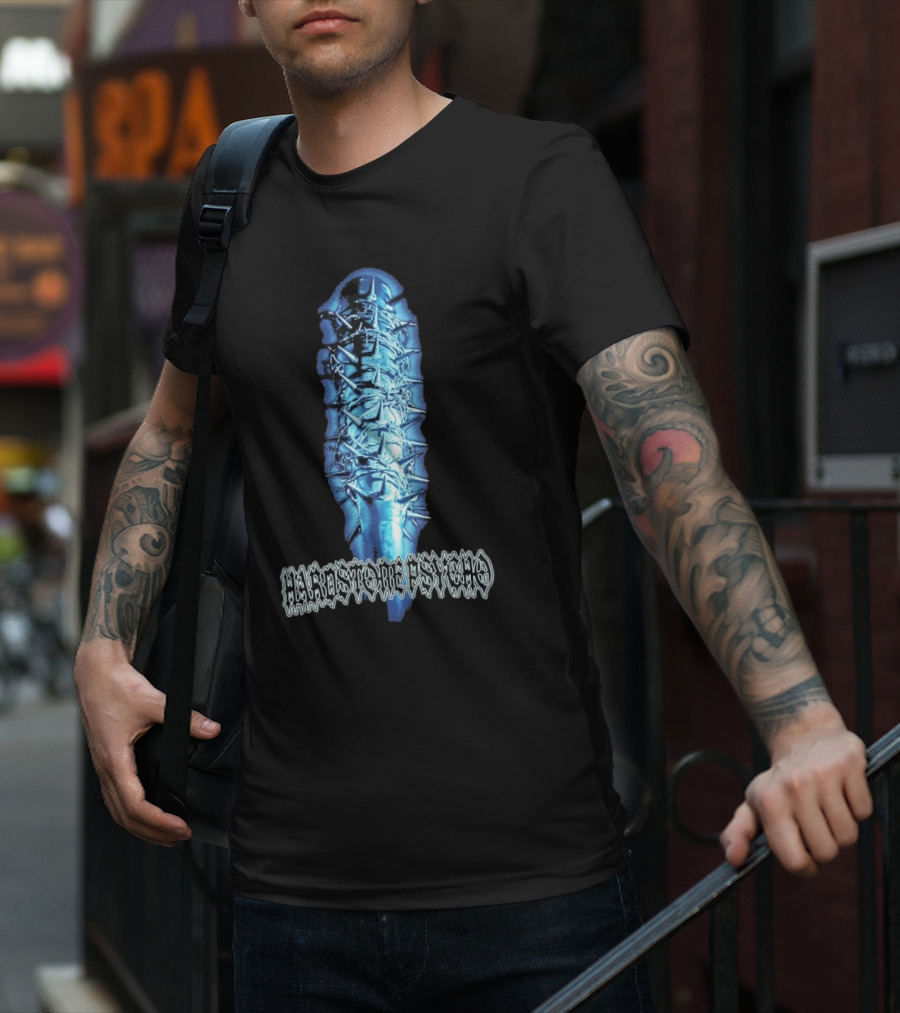Hardstone Psycho Barbed Wire Wrapped Baseball Bat T-Shirt