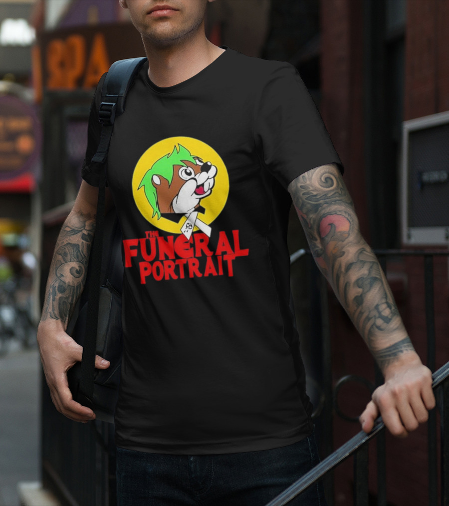 The Funeral Portrait Cartoon Mascot Circle T-Shirt