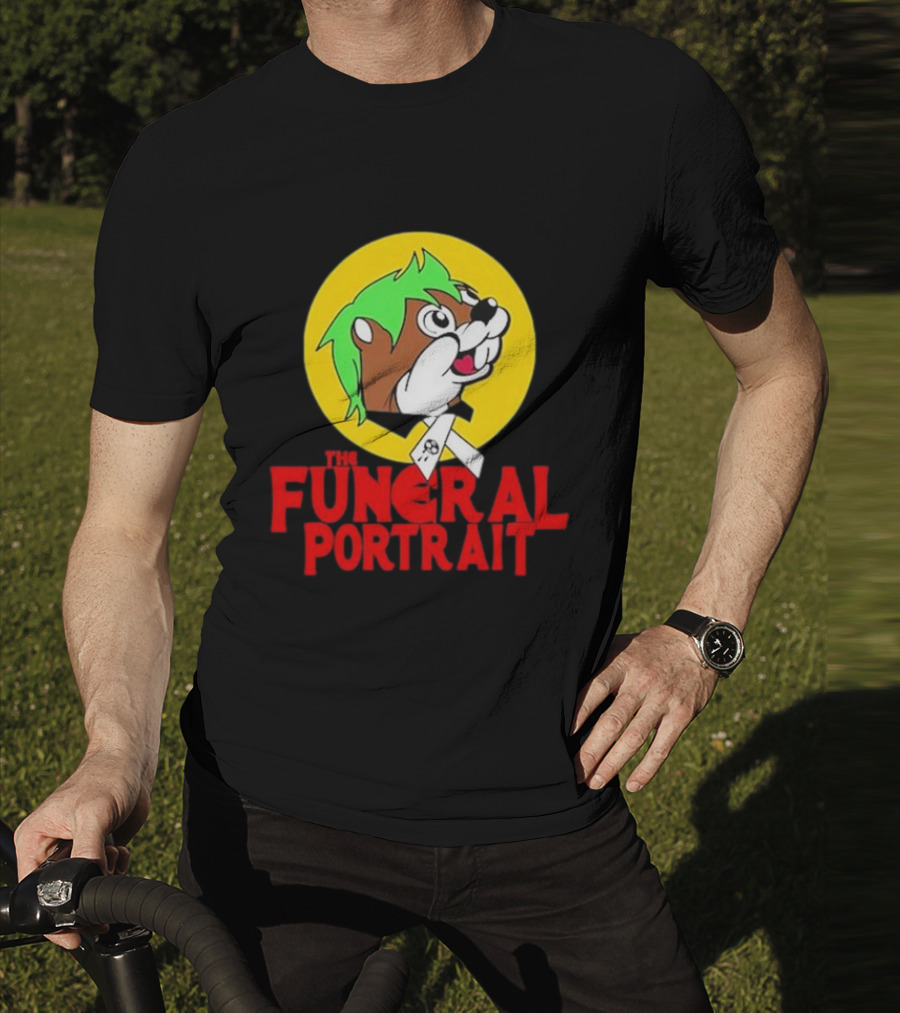 The Funeral Portrait Cartoon Mascot Circle T-Shirt