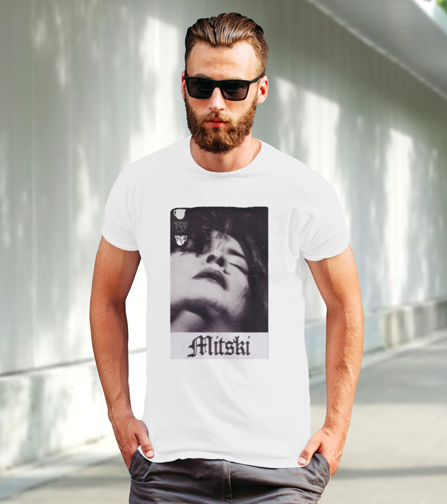 Mitski Gothic Black And White Portrait T-Shirt
