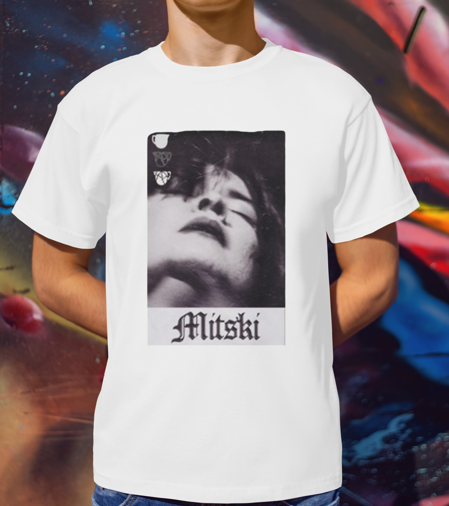 Mitski Gothic Black And White Portrait T-Shirt