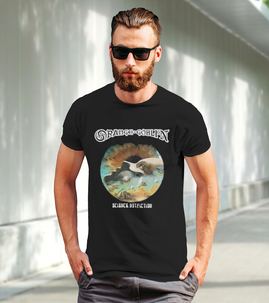 Orange Goblin Science Not Fiction Psychedelic Space Exploration T-Shirt