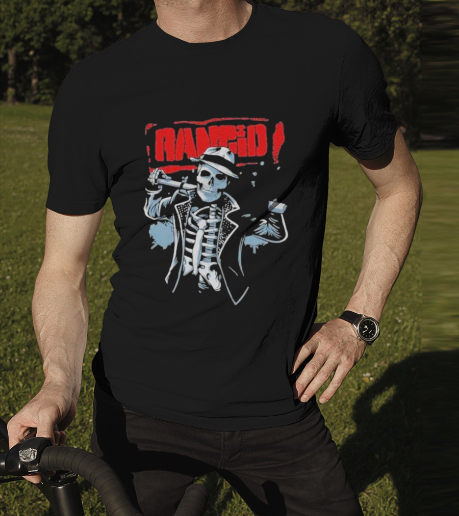 Rancid Bo Knows Skele Tim North America Tour T-Shirt