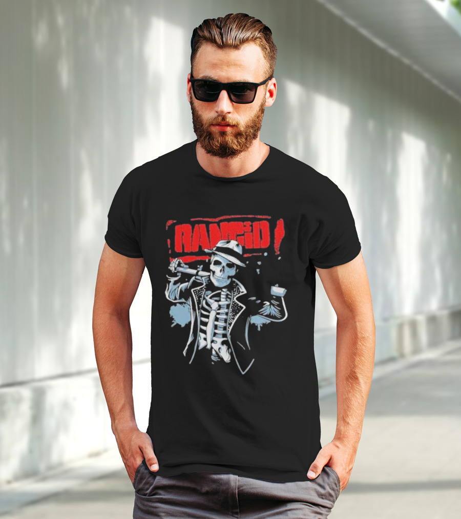 Rancid Bo Knows Skele Tim North America Tour T-Shirt