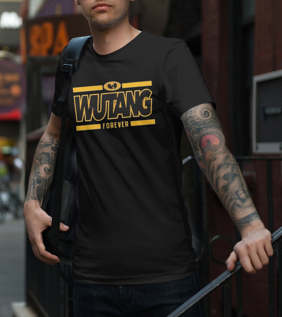Wutang Forever Gold Black T-Shirt