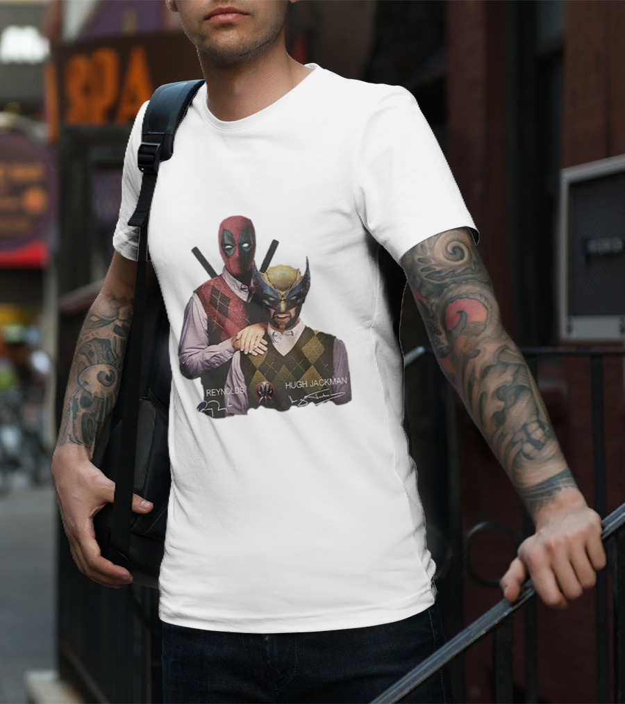 Deadpool Wolverine Ryan Reynolds Hugh Jackman Step Brothers T-Shirt