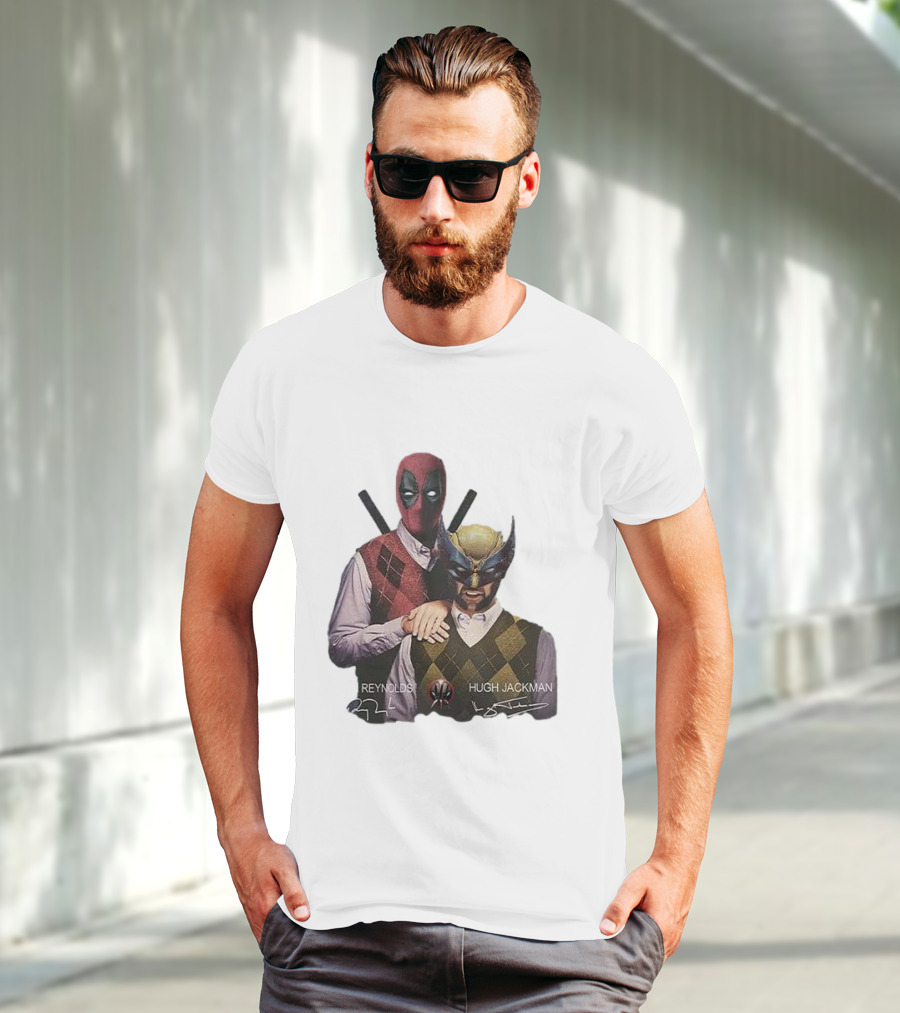 Deadpool Wolverine Ryan Reynolds Hugh Jackman Step Brothers T-Shirt