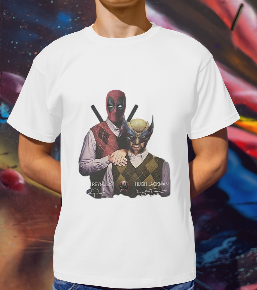 Deadpool Wolverine Ryan Reynolds Hugh Jackman Step Brothers T-Shirt