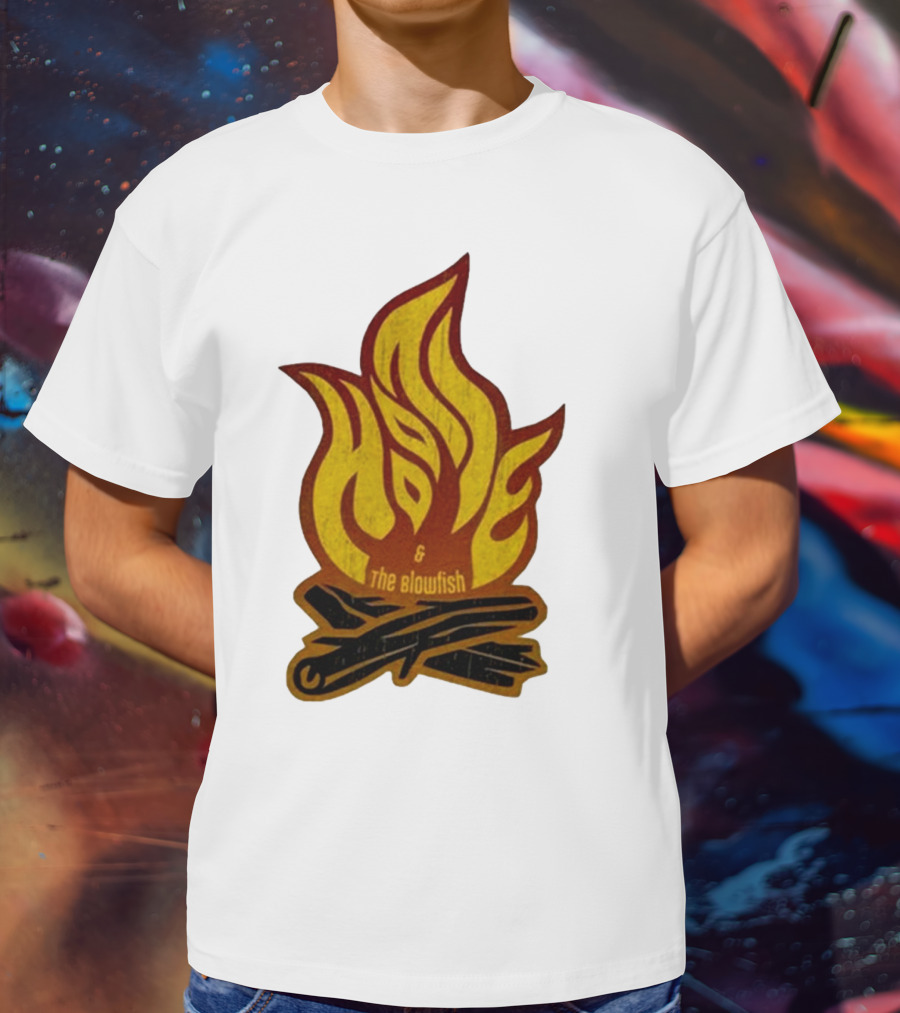 Hootie And The Blowfish Campfire Flame Logs T-Shirt