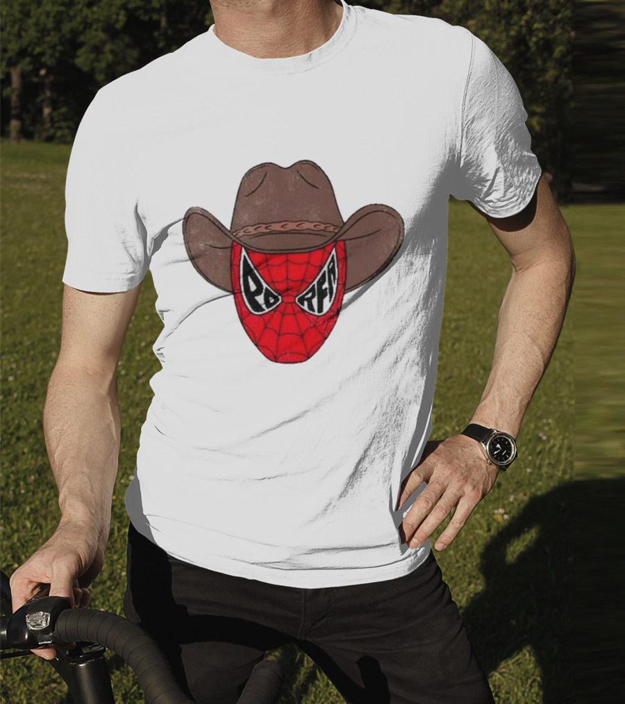 Por Favor Porfa Man Spider Cowboy Mask T-Shirt