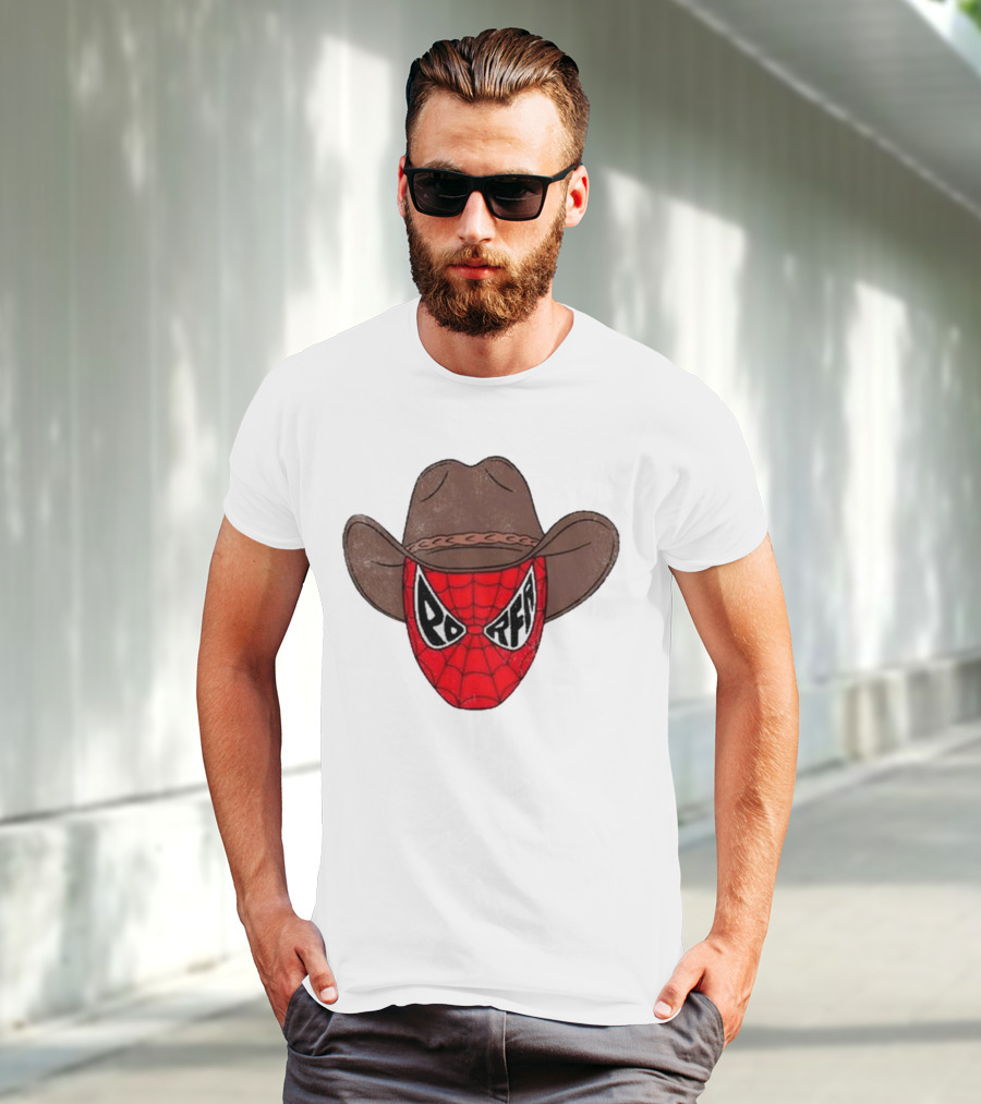 Por Favor Porfa Man Spider Cowboy Mask T-Shirt