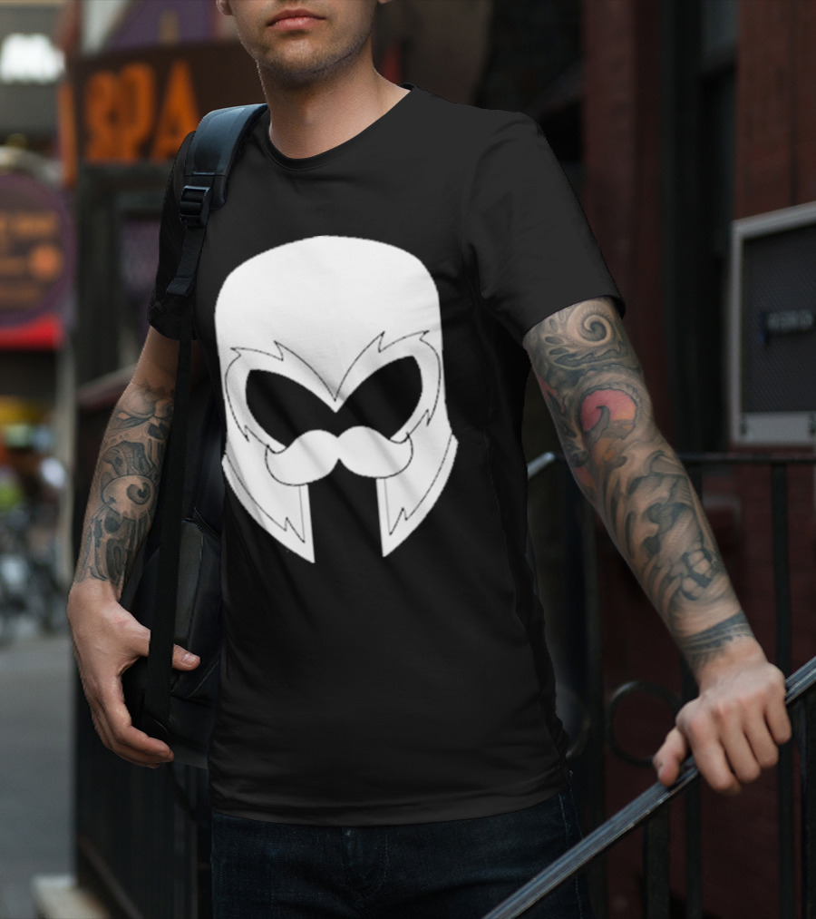 Remix’D Curleh Mustache Wolverine Mask T-Shirt
