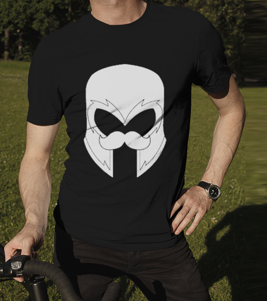 Remix’D Curleh Mustache Wolverine Mask T-Shirt