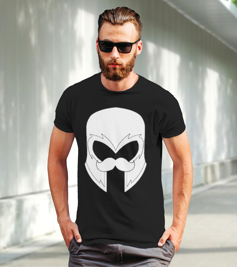 Remix’D Curleh Mustache Wolverine Mask T-Shirt