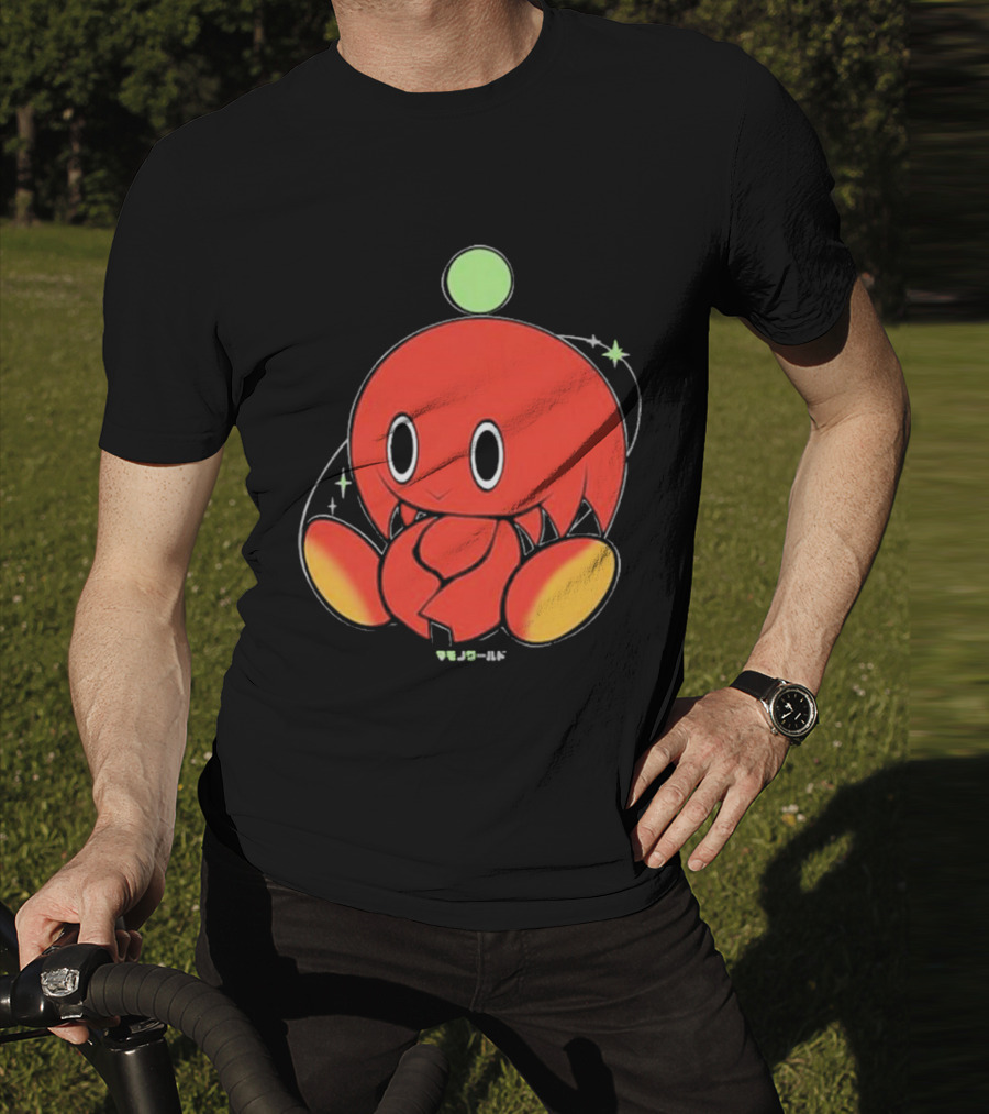 Chuckles Knuckles Chao Red Character With Green Ball T-Shirt