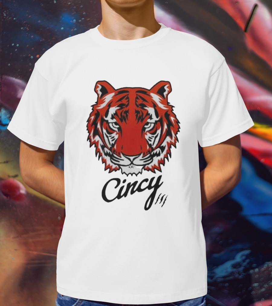 Cincinnati Bengals Cincy The Tiger Head T-Shirt