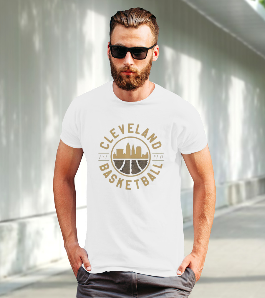 Cleveland Basketball Est 1901 Skyline Seal T-Shirt