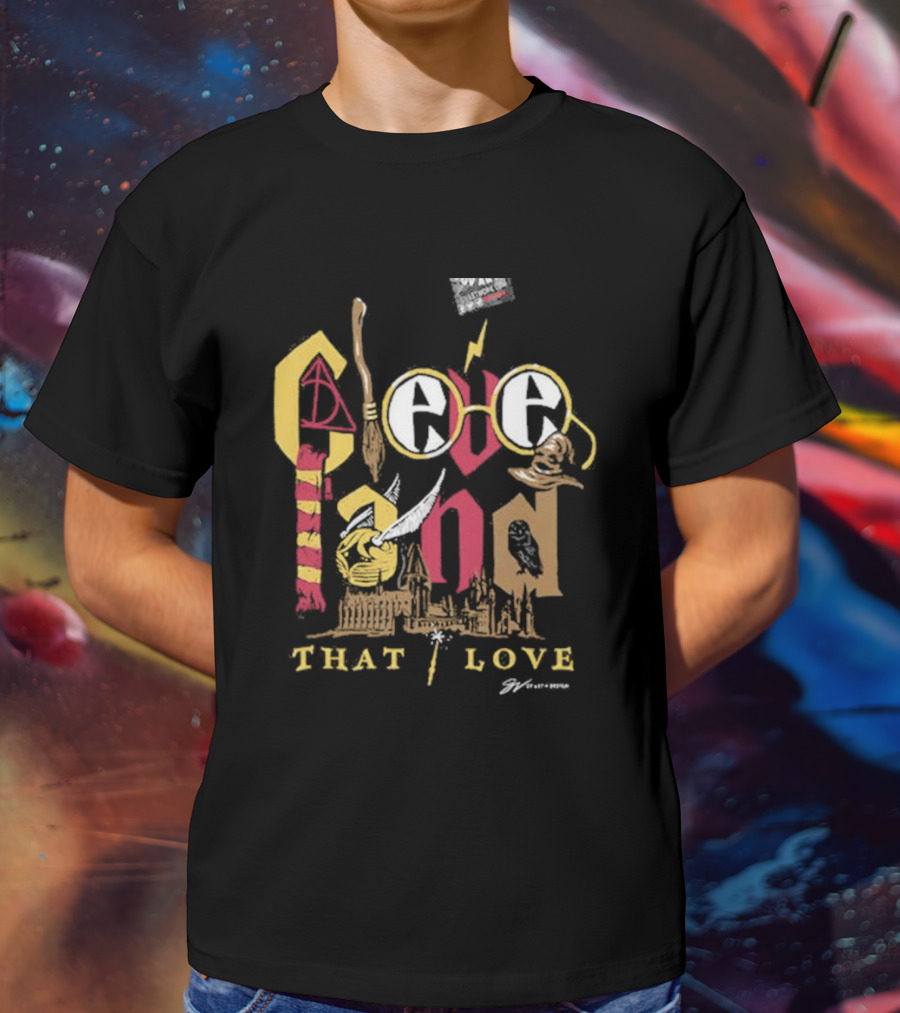 Cleveland Wizard Collage That Love Harry Magic Inspired T-Shirt