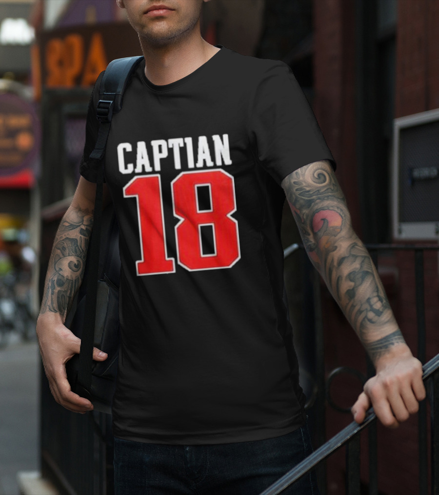 Captain 18 The Patriots Coach T-Shirt