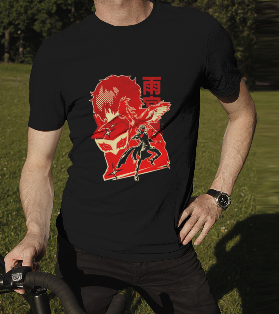 CODE NAME JOKER By Hypertwenty Persona Five Phantom Thief Art Red Japanese Text T-Shirt