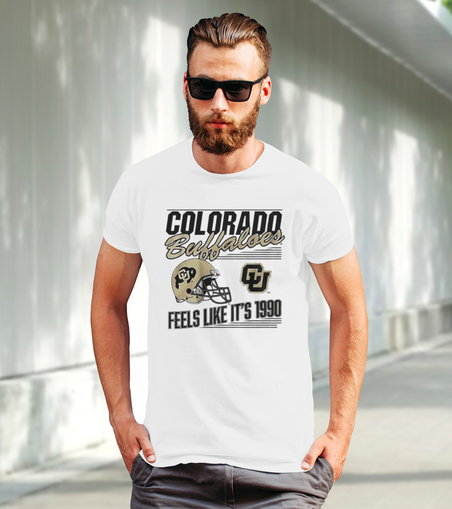 Colorado Buffaloes Helmet Feels Like It's 1990 CU T-Shirt