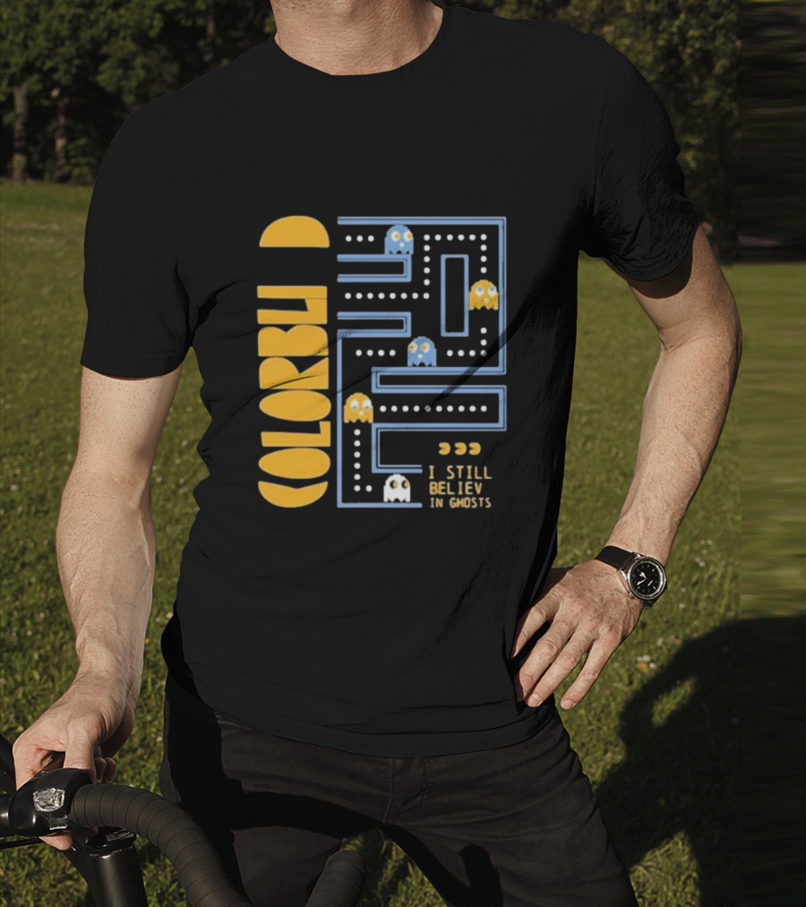 Colorblind I Still Believe In Ghosts Pac-Man Ghosts Maze T-Shirt