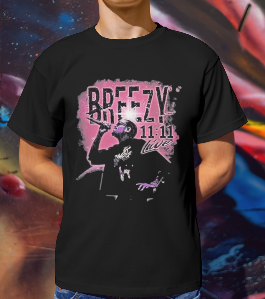 Breezy 11 11 Live Chris Brown T-Shirt