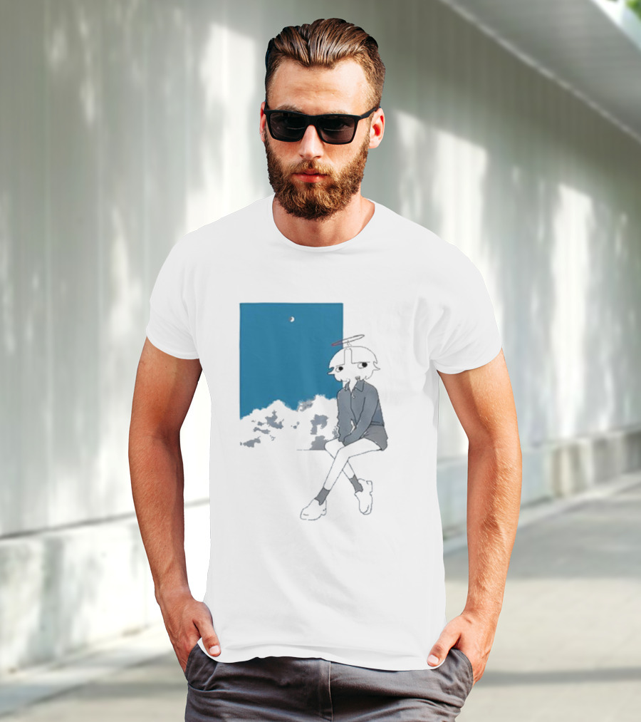 Chew Chew Store Shining Sitting By The Blue Window T-Shirt