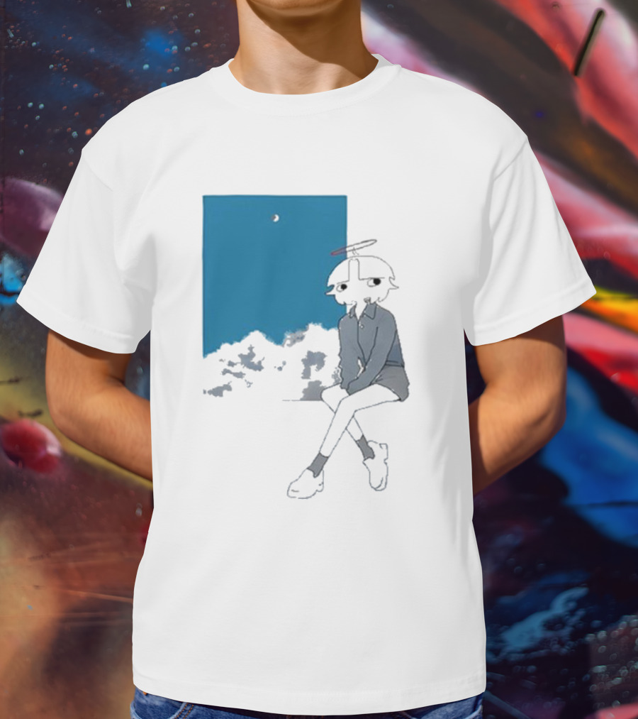 Chew Chew Store Shining Sitting By The Blue Window T-Shirt